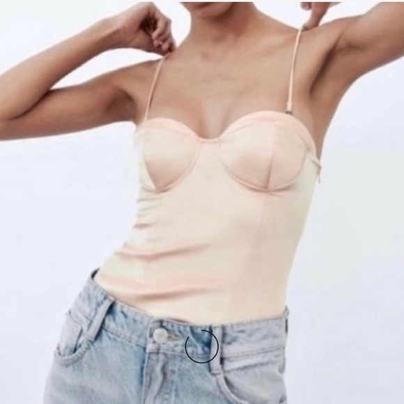 Zara silk  bodysuit - Picture 1 of 2
